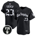 #23 Kyle Tucker Los Angeles Dodgers "LA Gothic Style" Vapor Premier Limited Jersey - All Stitched