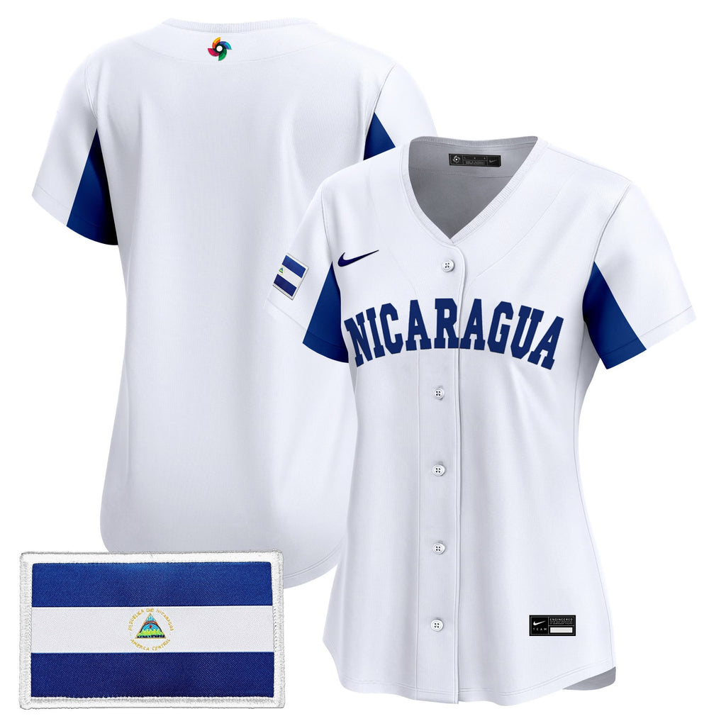 Women's Team Nicaragua 2026 World Baseball Classic Vapor Premier Jersey - All Stitched