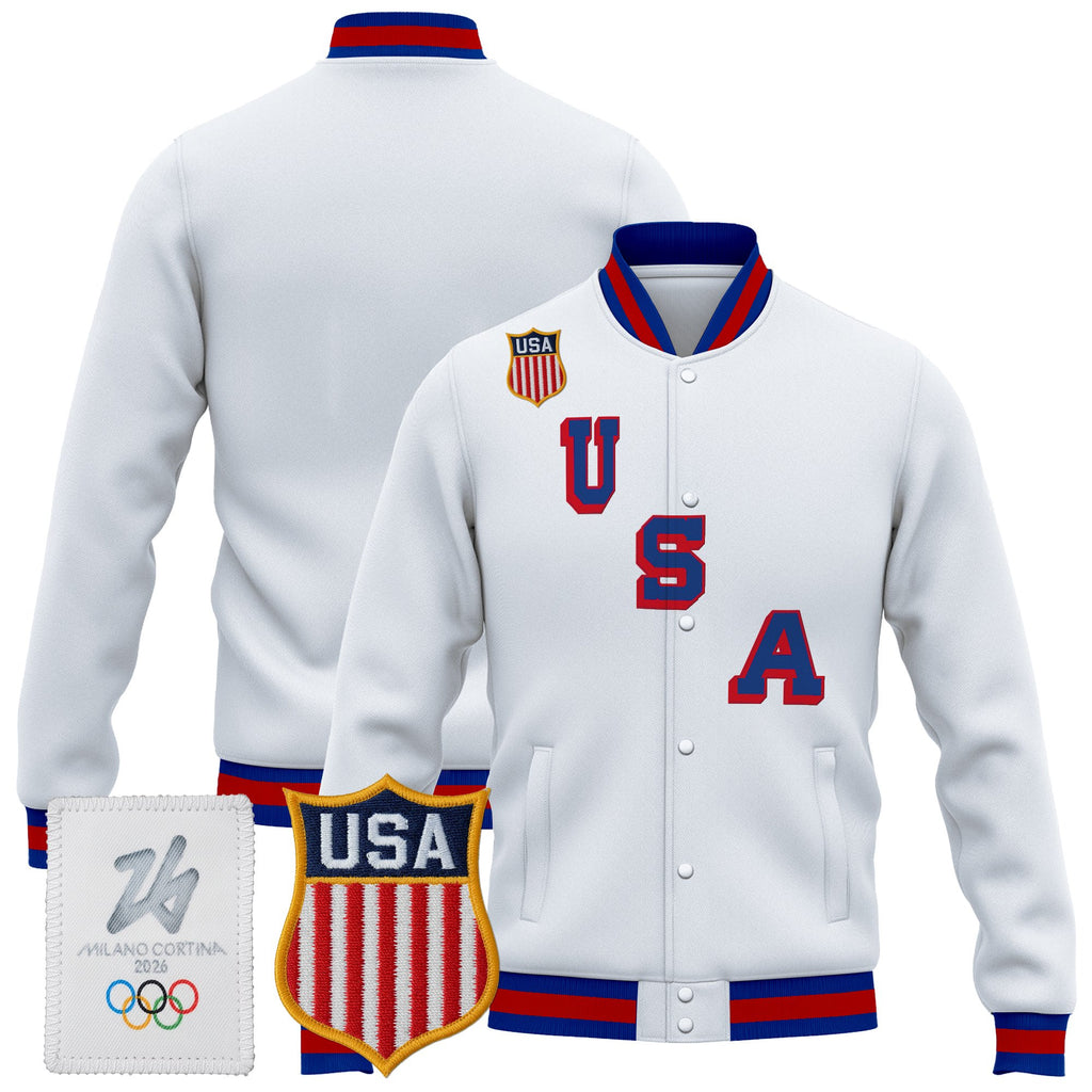 Men's 2026 USA Olympic Premium Hockey Jacket - All Stitched
