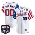 Detroit Tigers "America250 Edition" Vapor Premier Limited Custom Jersey - All Stitched