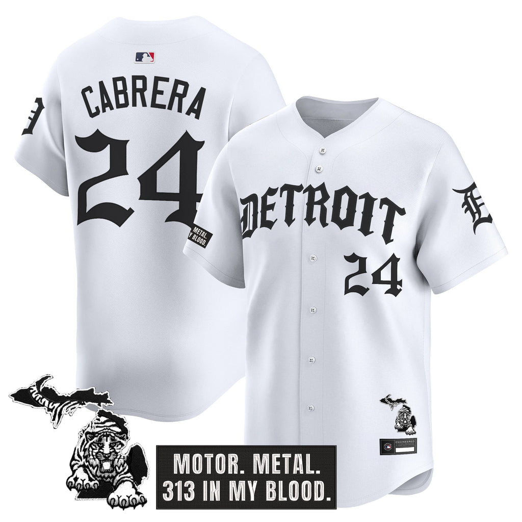 Men's Detroit Tigers 'Old English Edition' Vapor Premier Limited Jersey - All Stitched