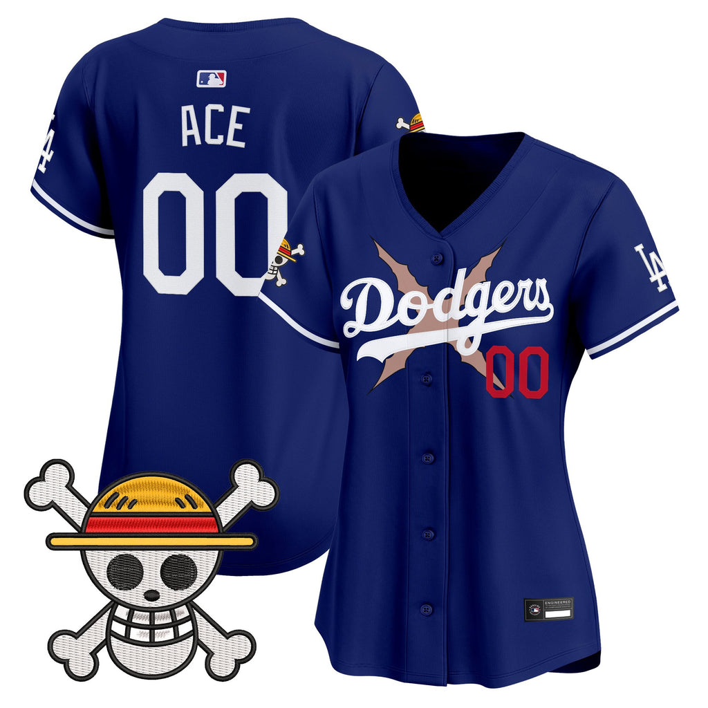 Women's Los Angeles Dodgers x One Piece Vapor Premier Limited Jersey - Stitched