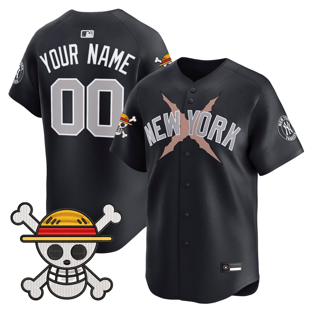 New York Yankees x One Piece Vapor Premier Limited Custom Jersey - Stitched