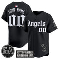 Los Angeles Angels 'Garret Anderson Tribute Patch' Vapor Premier Limited Custom Jersey - Gothic Edition - All Stitched