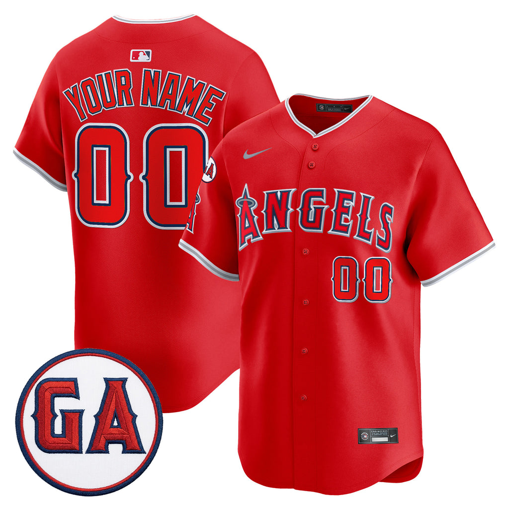Los Angeles Angels 'Garret Anderson Tribute Patch' Vapor Premier Limited Custom Jersey - All Stitched