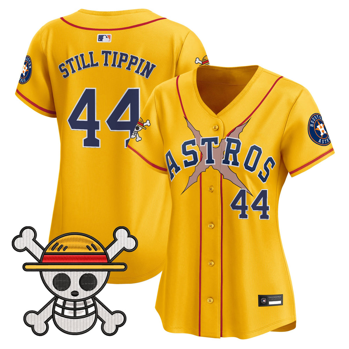 Women's Houston Astros x One Piece Vapor Premier Limited Jersey - Stitched