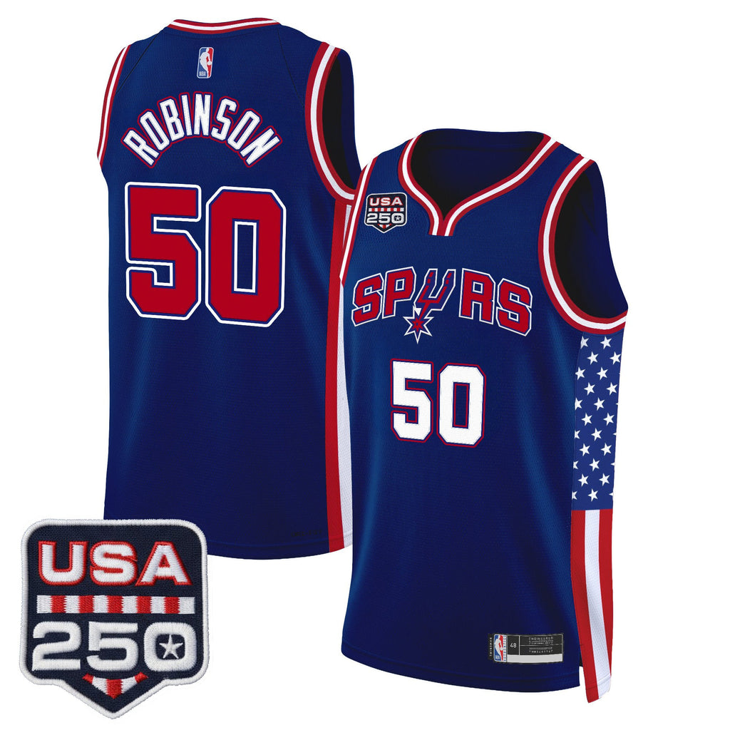 Men's San Antonio Spurs "America 250 Edition" Swingman Jersey - All Stitched