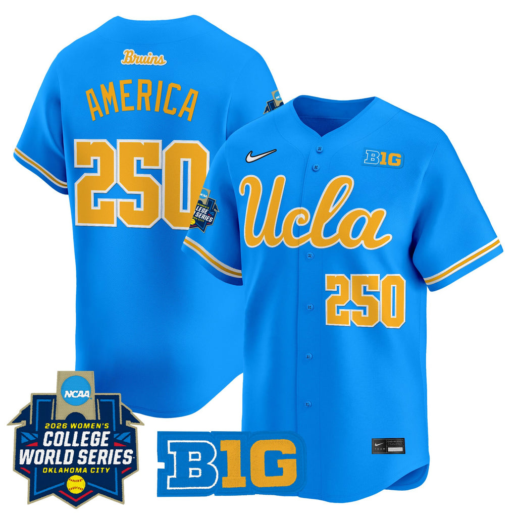Men's Size - UCLA Bruins Softball 2026 World Series (WCWS) Vapor Premier Limited Jersey - All Stitched