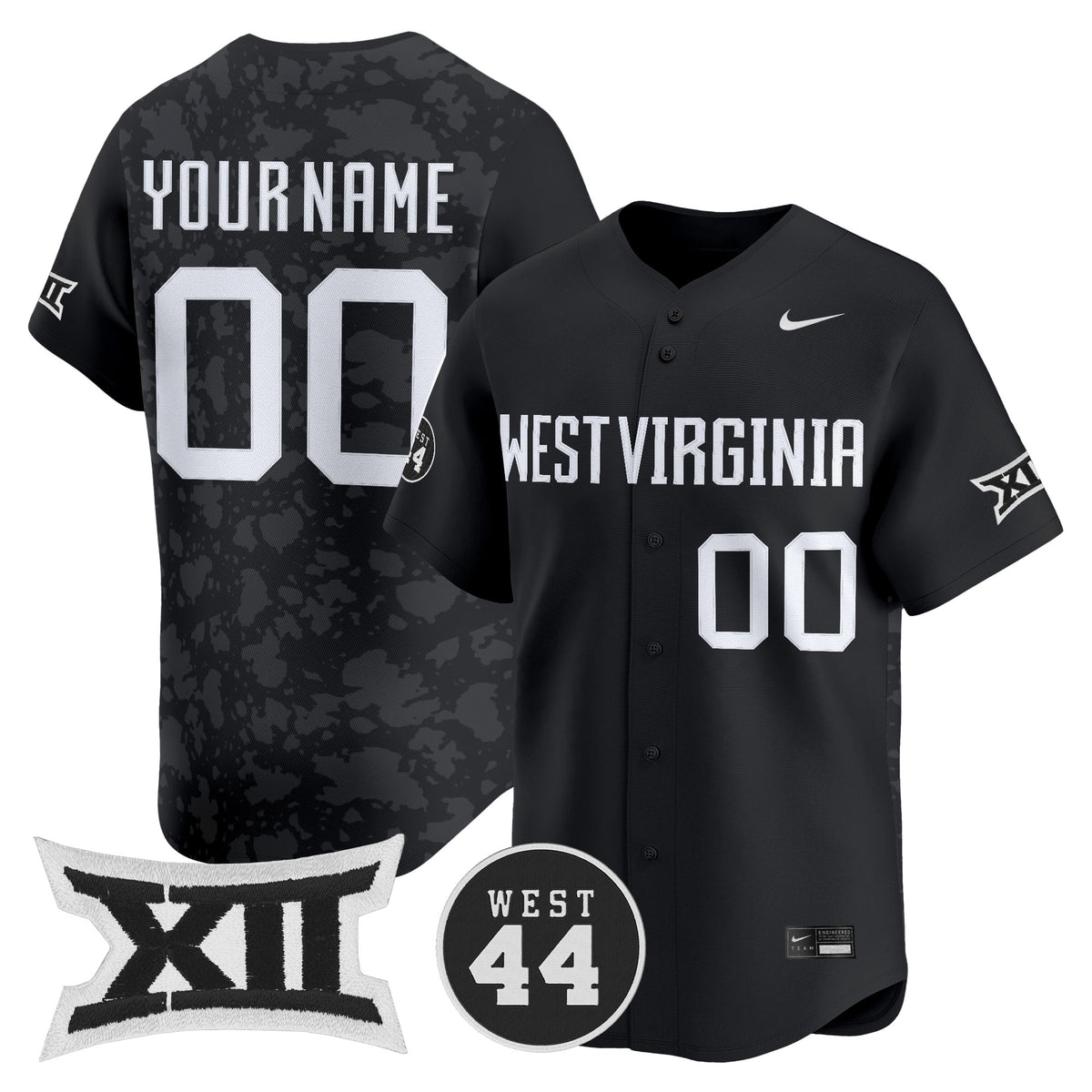 West Virginia Mountaineers 2026 Vapor Premier Limited Custom Jersey - All Stitched