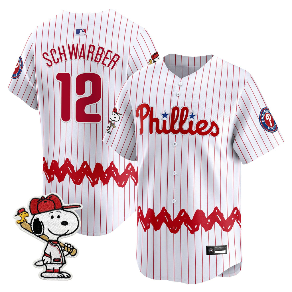 Men's Philadelphia Phillies x Peanuts Vapor Premier Limited Jersey - Stitched